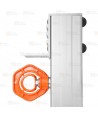 Barra de anclaje anticaidas de aluminio para puertas (3 usuarios)