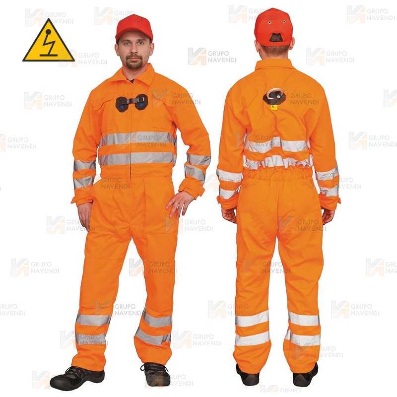 Bozo naranja flúor con arnés integrado