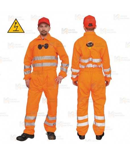 Bozo naranja flúor con arnés integrado