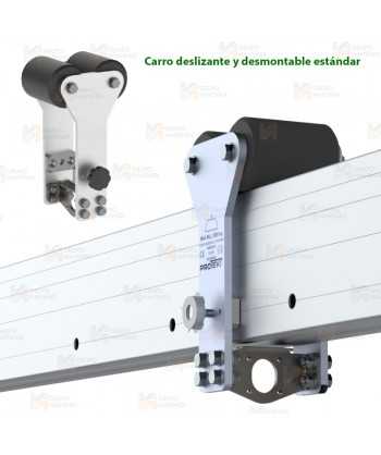 Pórtico portátil de aluminio modular para cargas pesadas de hasta 2.000 kg o tres usuarios simultáneamente