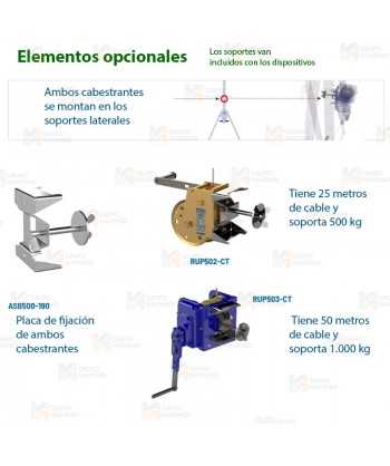 Pórtico portátil de aluminio modular para cargas pesadas de hasta 2.000 kg o tres usuarios simultáneamente