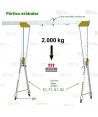 Pórtico portátil de aluminio modular para cargas pesadas de hasta 2.000 kg o tres usuarios simultáneamente