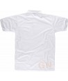 Polo de manga corta con bolsillo color blanco