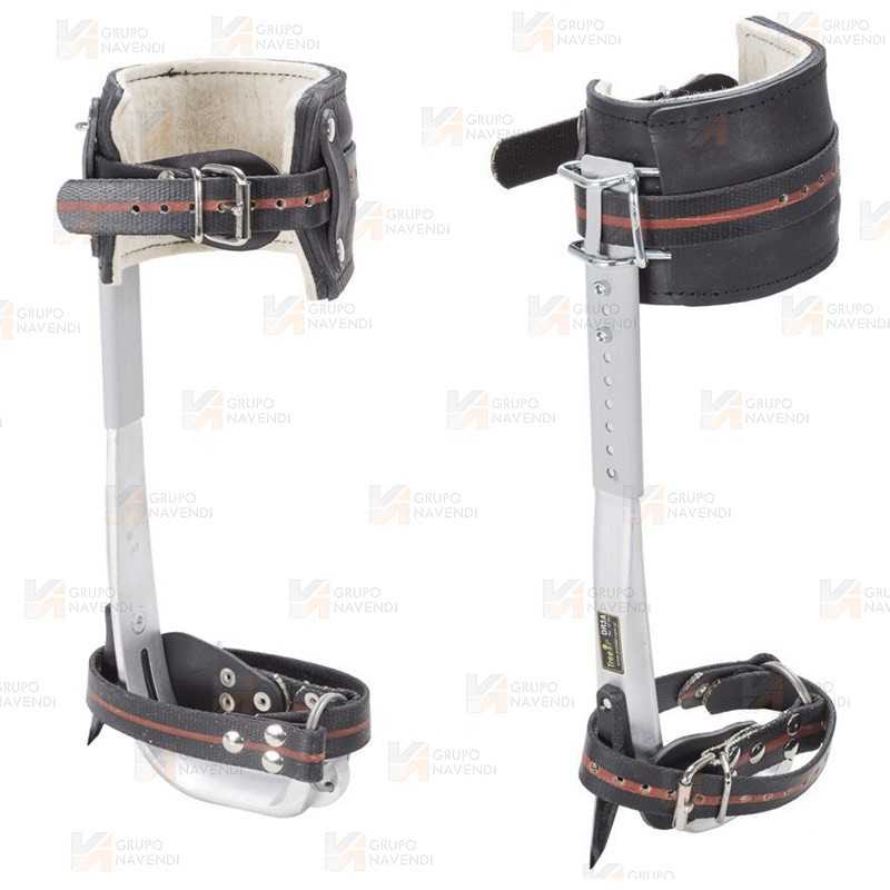 Espuelas de trepa de aluminio para trabajos de poda en altura