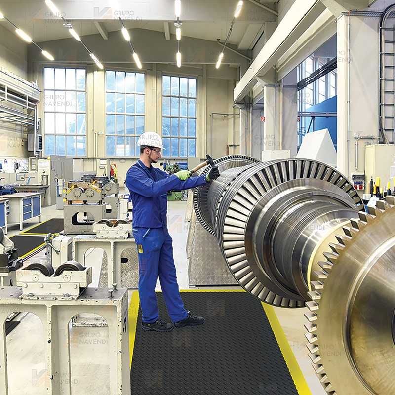 Alfombra modular ignífuga antiestática ESD para zonas secas y cargas pesadas