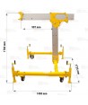 Poste Davit portátil para espacios confinados y verticales