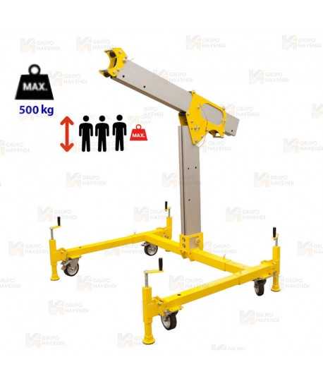 Poste Davit portátil para espacios confinados y verticales