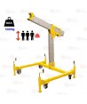 Poste Davit portátil para espacios confinados y verticales