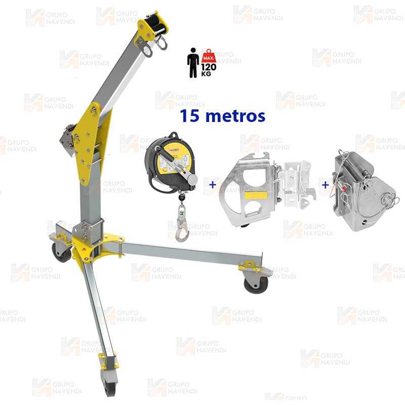 Poste Davit portátil más retráctil con recuperador