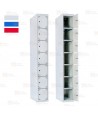 Taquilla metálica de siete puertas (Un módulo)