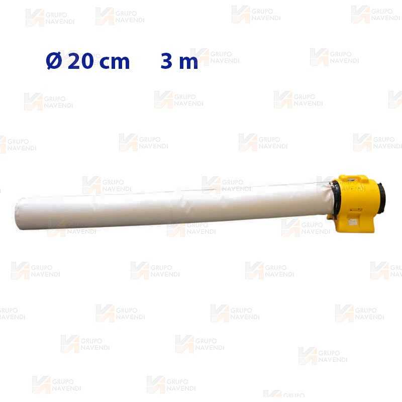 Saco para polvos de 3 m y Ø20 para ventilador BLM-4800 y BL-480