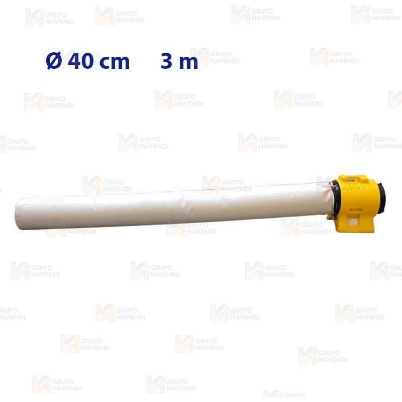 Saco para polvos de 3 m y Ø40 para ventilador BL-8800