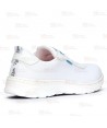 Zapatillas sanitarias antideslizantes y transpirables SRC 01 F0 color blanco