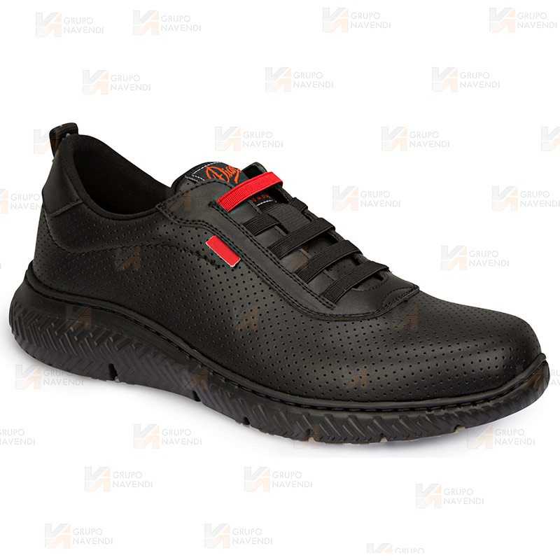 Zapatillas sanitarias antideslizantes y transpirables SRC 01 F0 color negro