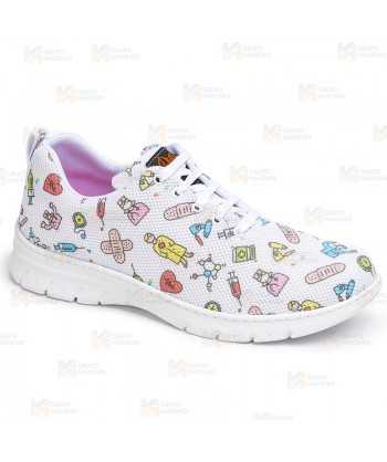 Zapatillas sanitarias estampadas antideslizantes y transpirables