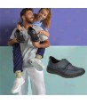 Zapato sanitario de micro fibra transpirable con cierre velcro