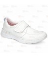 Zapato sanitario de micro fibra transpirable con cierre velcro