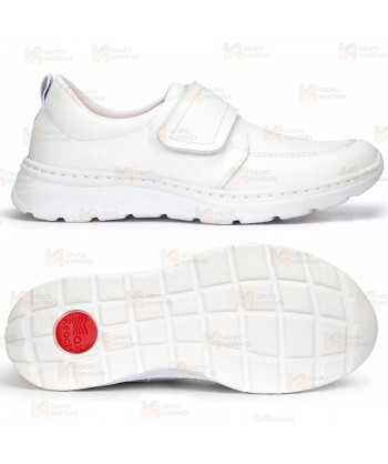 Zapato sanitario de micro fibra transpirable con cierre velcro