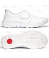 Zapato sanitario de micro fibra transpirable con cierre velcro
