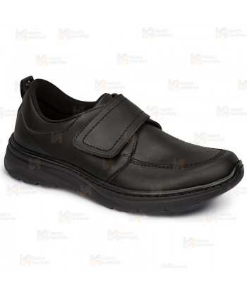Zapato sanitario de micro fibra transpirable con cierre velcro