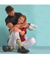 Zapato sanitario de microfibra, antideslizante y transpirable