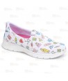 Mocasín sanitario estampado, antideslizante y transpirable