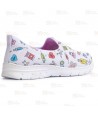 Mocasín sanitario estampado, antideslizante y transpirable
