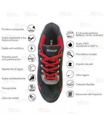 Zapato de seguridad no metálico Dunlop S3 SRC HRO