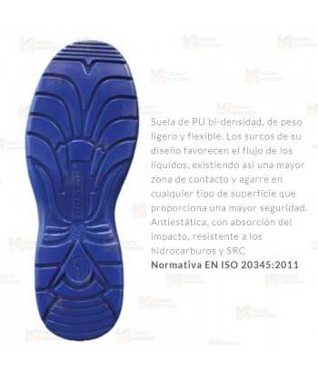 Zapato de seguridad no metálico Dunlop S3 SRC HRO ESD