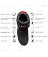 Zapato en serraje de seguridad no metálico Dunlop S1P SRC