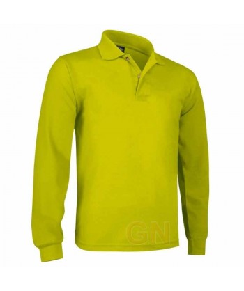 Polo de algodón de manga larga color pistacho