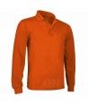 Polo de algodón de manga larga color naranja