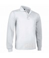 Polo de algodón de manga larga color blanco