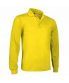 Polo de algodón de manga larga color limon