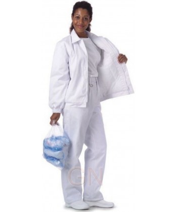 Pantalón multibolsillos acolchado para industria alimentaria y frío intenso