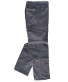 Pantalón multibolsillos con forro polar grises