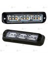 Foco direccional empotrable con 9 leds de color ámbar para vehículos
