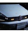 Foco direccional empotrable de 4 leds ámbar para vehículos