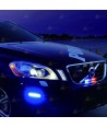 Foco direccional empotrable de 3 leds ámbar para vehículos