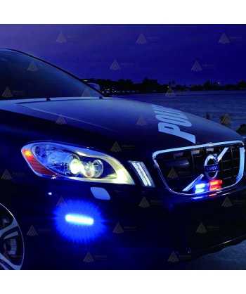 Foco direccional empotrable de 6 leds ámbar para vehículos