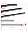 Barra direccional con 4 módulos leds ámbar de 54 cm. para vehículos