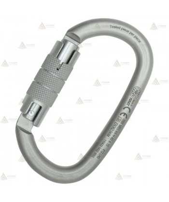 Mosquetón ovalado de acero Twist Lock  (40 kN y 20 Ø)
