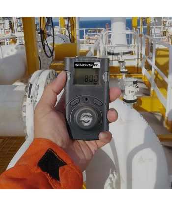 Detector monogás reutilizable con cambio de sensor y batería para Dióxido de Carbono (CO2)