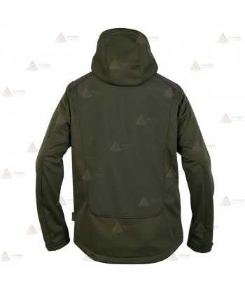 Chaqueta elástica de entretiempo con capucha para caza