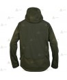 Chaqueta elástica de entretiempo con capucha para caza