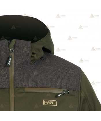 Chaqueta elástica de entretiempo con capucha para caza