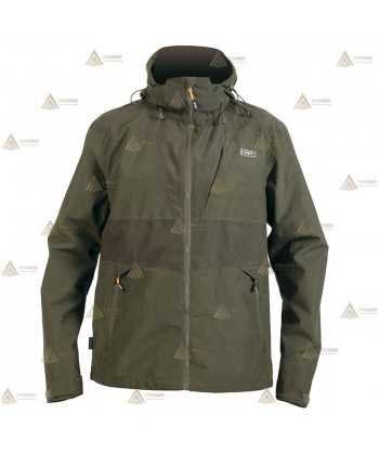 Chaqueta impermeable de entretiempo con capucha para caza