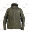 Chaqueta impermeable de entretiempo con capucha para caza