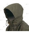 Chaqueta impermeable de entretiempo con capucha para caza