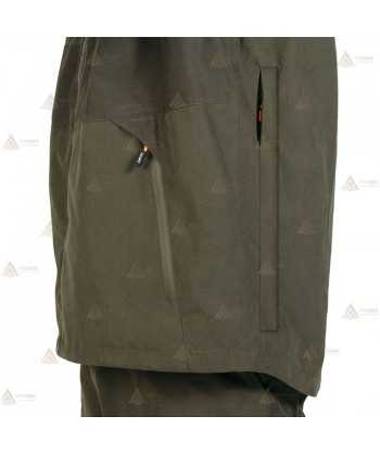 Chaqueta impermeable de entretiempo con capucha para caza